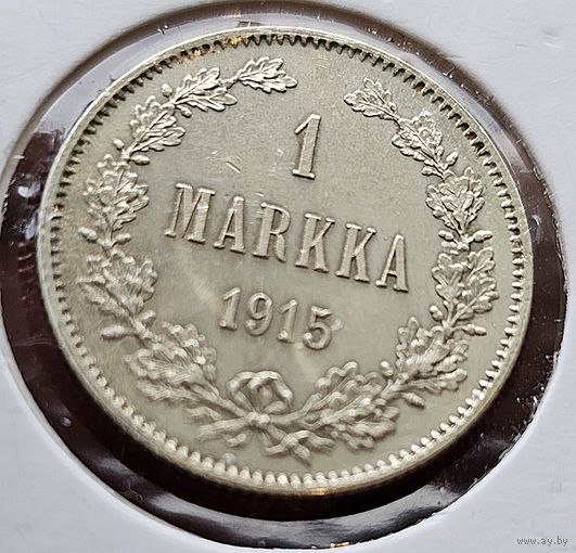 1 марка для Финляндии 1915 . Николай Второй. Идеальная . UNC
