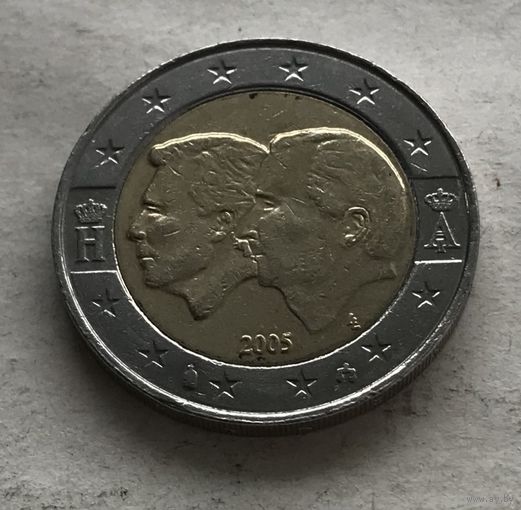Бельгия 2 евро 2005 - Бельгийско-Люксембургский экономический союз - нечастая!