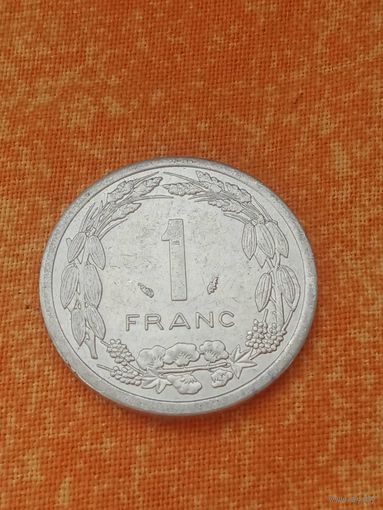 1. Распродажа! Центральная Африка 1 франк 1992 г. Редкий год ! UNC!