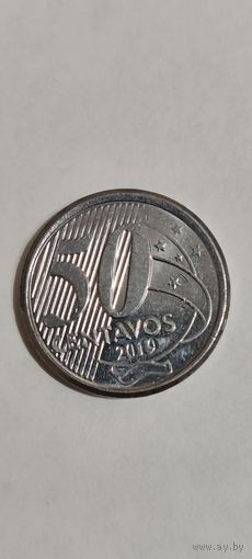 Бразилия 50 сентавос 2019