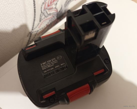 АКБ от шуруповерта BOSCH (Оригинал) 12V-1,2 Ah 4/5Cs NiCd - быстро разряжается. Made in Malaysia.