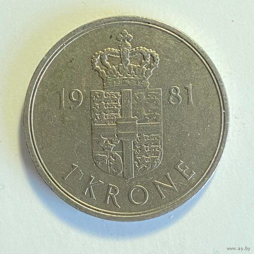 Дания 1 крона 1981