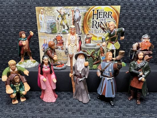 Ferrero. Киндер. ВЛАСТЕЛИН КОЛЕЦ-1 2001 Der Herr der Ringe  ПОЛНЫЙ КОМПЛЕКТ!!!