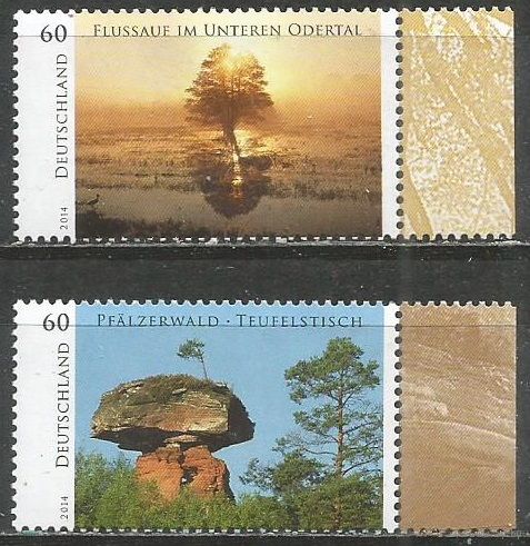Германия. Дикая природа. 2014г. Mi#3059-60. Серия.