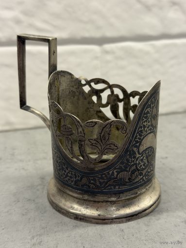 Серебрянный подстаканник советского периода . 875 пробы. Распродажа коллекции!!!