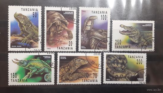 Танзания. 1993 год. Фауна. Рептилии (125)