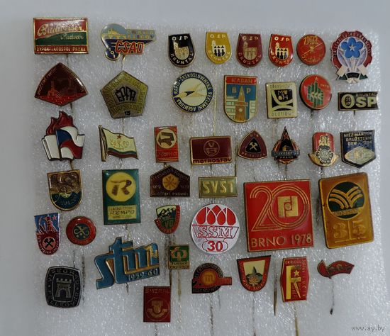 Значки Чехословакии 41 шт.
