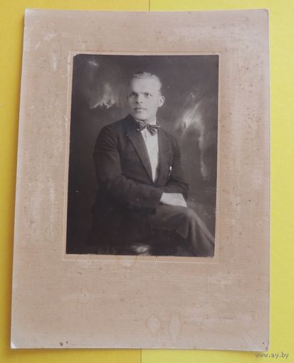 Фото большое "Джентельмен", 1929 г., Минск (без паспарту 10*14 см)