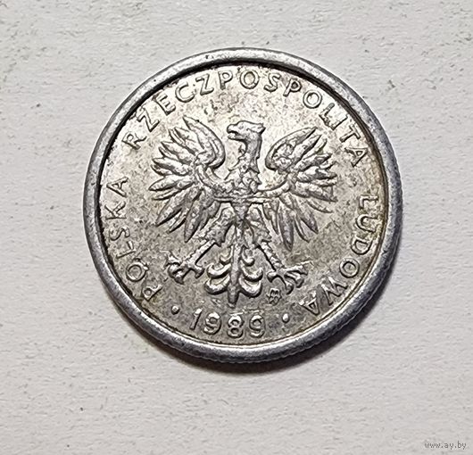 Польша 1 злотый, 1989
