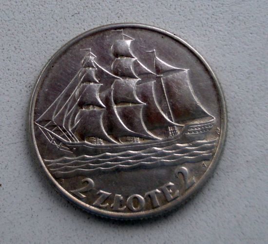 2 злотых 1936, Польша.(1)