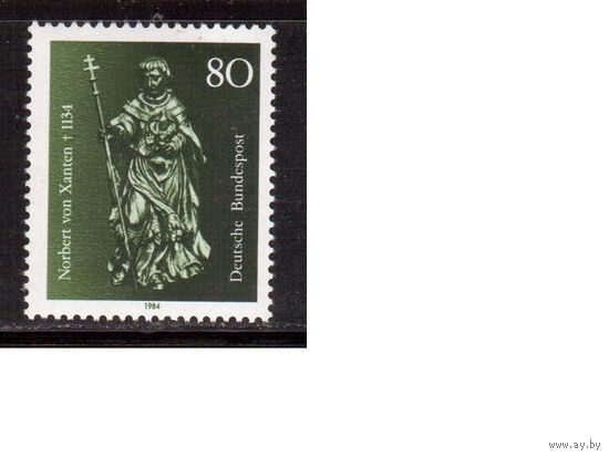 Германия(ФРГ)-1984,(Мих.1212), ** , Религия, Св. Нойберт