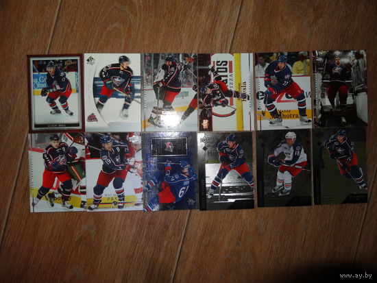 Хоккейные карточки.НХЛ. Columbus Blue Jackets-12 карт