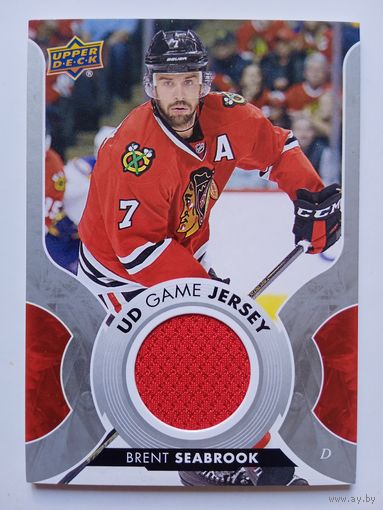 Хоккейная карточка НХЛ джерси Brent Seabrook (Чикаго)