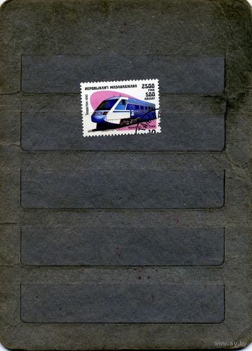 МАДАГАСКАР 1993,  ПАРОВОЗ 1м гашеная