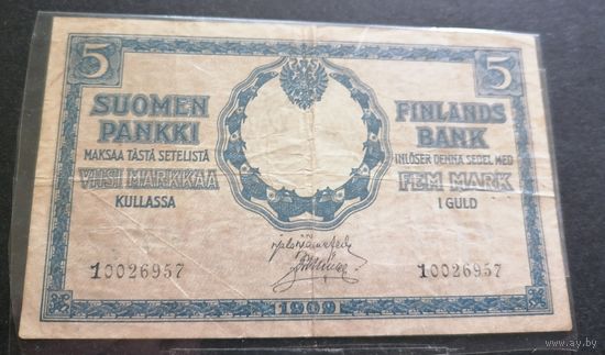 5 марок 1909 г.