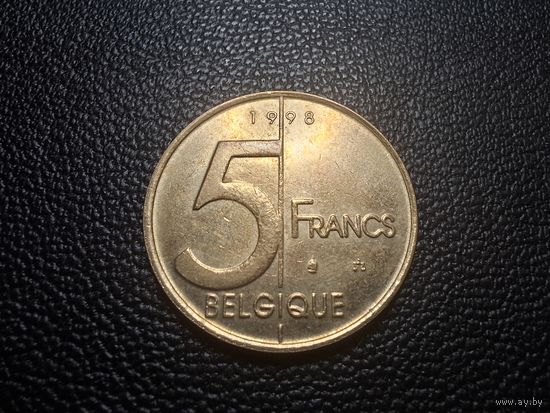 Бельгия 5 франков 1998 BELGIQUE