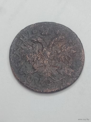 Российская империя Деньга 1731 года .