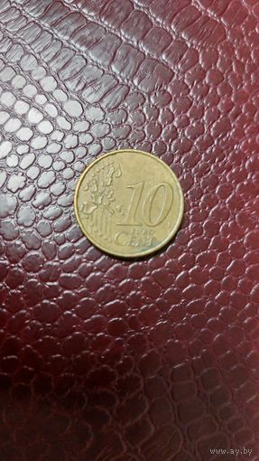 Монета 10 евроцентов 2006г. Греция.
