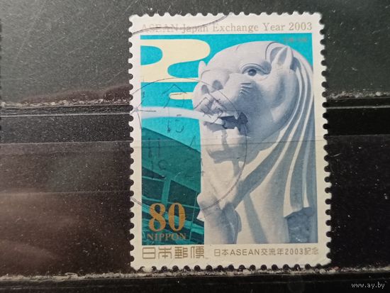 Япония, 2003. Сингапурская скульптура Мерлиона