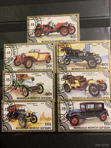 Монголия 1986. Классические автомобили. Полная серия