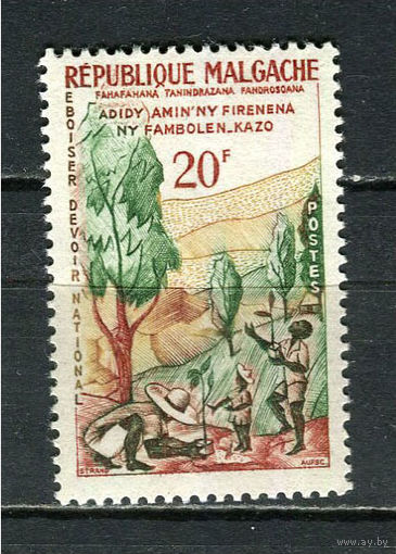 Автономная Малагасийская Республика под французским протекторатом - 1960 - Посадка деревьев - [Mi. 461] - полная серия - 1 марка. MNH.  (Лот 36HW)-TG3P28