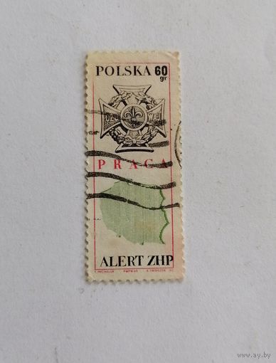 Марка Польша 1969 год. Служба.