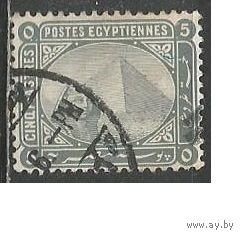 Египет. Пирамида Хеопса. Фараон. 1879г. Mi#28.