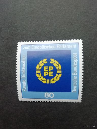 ФРГ 1984 Марка "Выборы в Европарламент" (чистая**) Mi:1209 каталог 2.40 евро