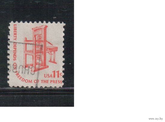 США-1975, (Мих.1192) , гаш. , Стандарт "Американа",Пресс для печати(одиночка),