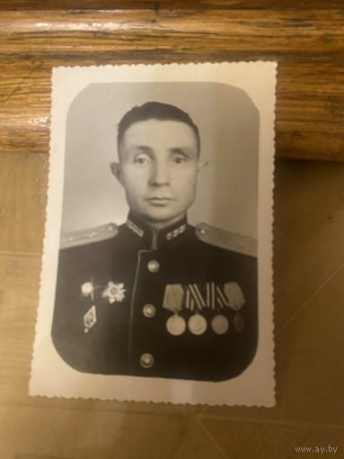 Фото майора-артиллериста с орденом ООВ 1 ст.! Участник ПАРАДА ПОБЕДЫ в 1945 году