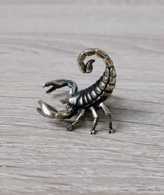 Статуэтка миниатюра Скорпион Бронза