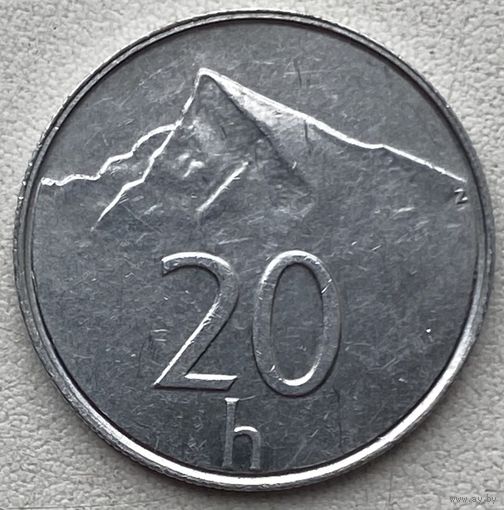Словакия 20 геллеров 1997 г.