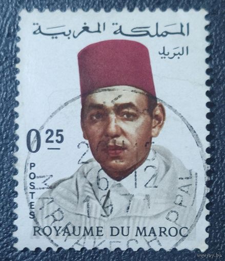 Марка Марокко, 1968, Король Хассан II. 3.4