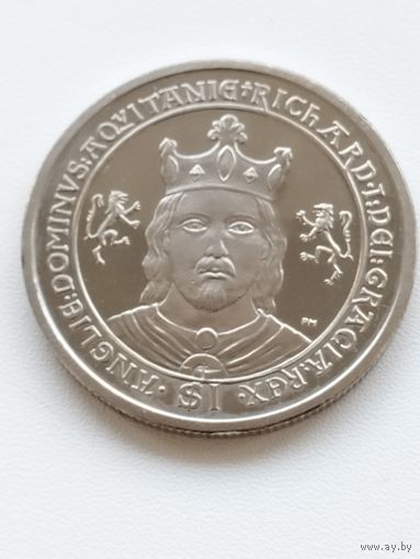 Британские Виргинские острова 1 доллар 2008 г. Ричард Львиное Сердце