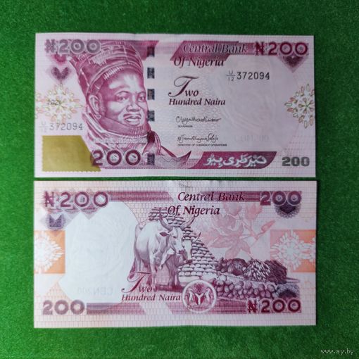 Нигерия, 200 найра 2024 г. UNC