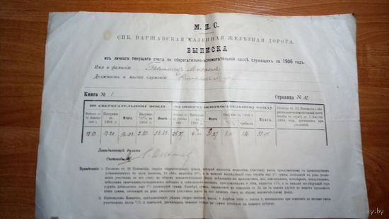 БАНКОВСКИЙ ДОК 1906 г.