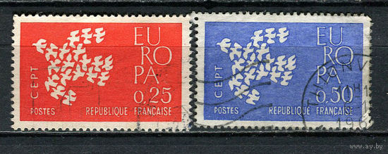 Франция - 1961 - Европа - [Mi. 1363-1364] - полная серия - 2 марки. Гашеные.  (LOT Fy4)-T10P32