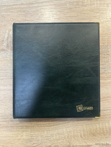 Альбом для монет CROWN ROYAL на 350 ячеек 10 страниц с металическими уголками Коричневый