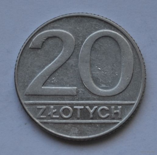 Польша, 20 злотых 1989 г.