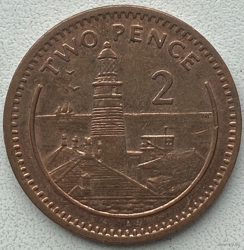 Гибралтар 2 пенса 1999 г.