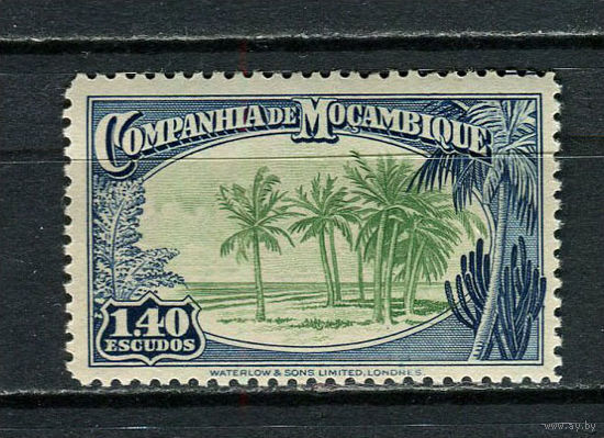 Португальские колонии - Мозамбик (Comp de Mocambique) - 1937 - Пальмы 1,4Е - [Mi.215] - 1 марка. MNH.  (Лот 23JQ)-T3P3