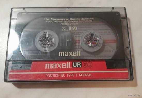 Хромовая аудиокассета Maxell XLII 90 (90 минут)
