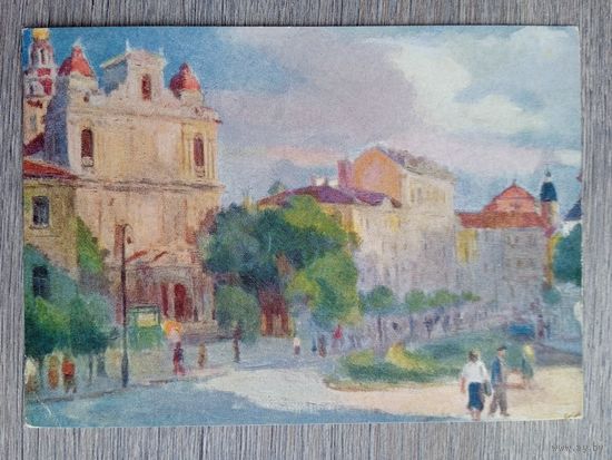 1958. Мацкявичус. Пейзаж Вильнюса
