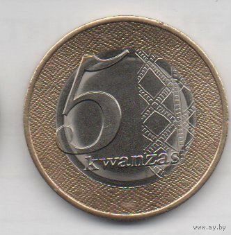 5 кванза 2012 Ангола.