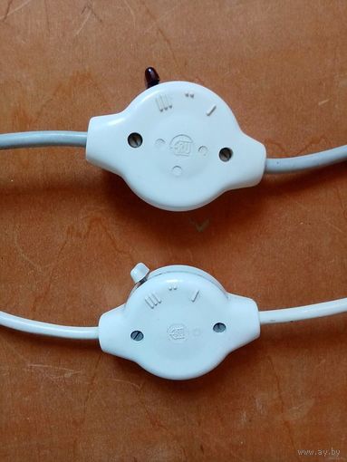 Переключатель 3х режимный режимов с проводом и вилкой (от электрогрелки)