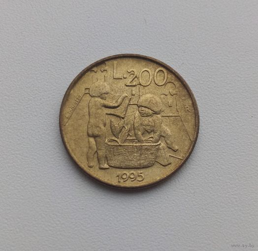 САН-МАРИНО  200 лир 1995 г.