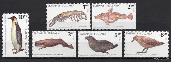 Болгария 1995. Антарктика. Фауна моря пингвин   6 марок  (4157)