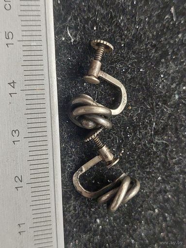 Серьги серебро