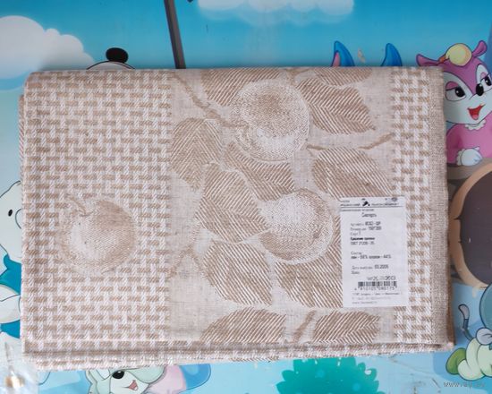 СКАТЕРТЬ. РАЗМЕР, см 150* 200. ОРШАНСКИЙ ЛЬНОКОМБИНАТ.  ЛЁН - 56%.  ХЛОПОК - 44%.