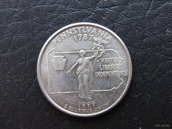 1\4 доллара,1999 Пенсильвания. США.